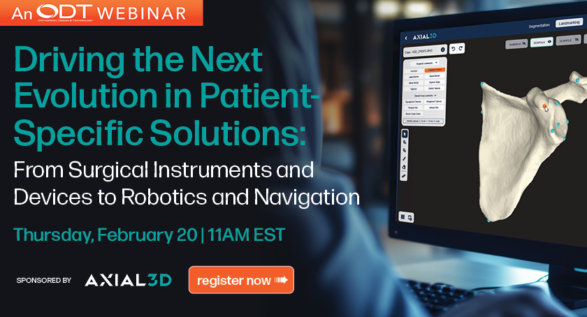 Driving the Next Evolution in Patient-Specific Solutions: From Surgical Instruments and Devices to Robotics and Navigation